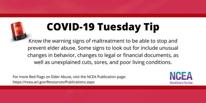 Tuesday Tip for COVID19