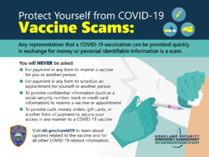 COVID19 Vaccine Scams