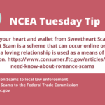 NCEA Tuesday Tip for Romance Scams