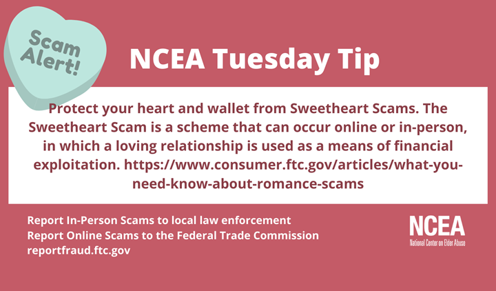 NCEA Tuesday Tip for Romance Scams