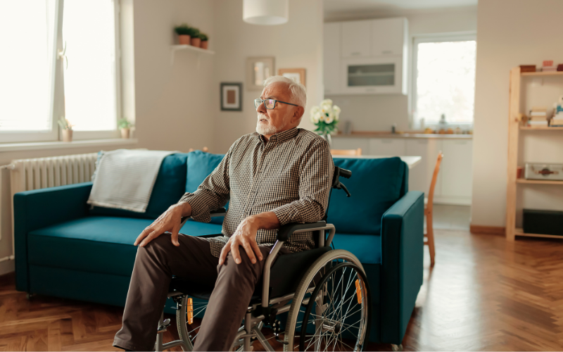 Elder Gentleman in a wheelchair