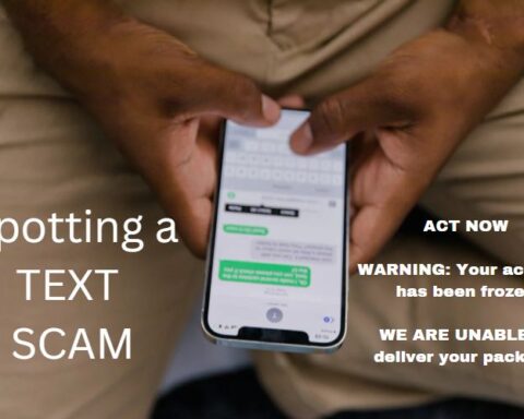 Spotting a text scam